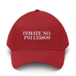 Real Donald Trump Inmate Number p01135809 Hat
