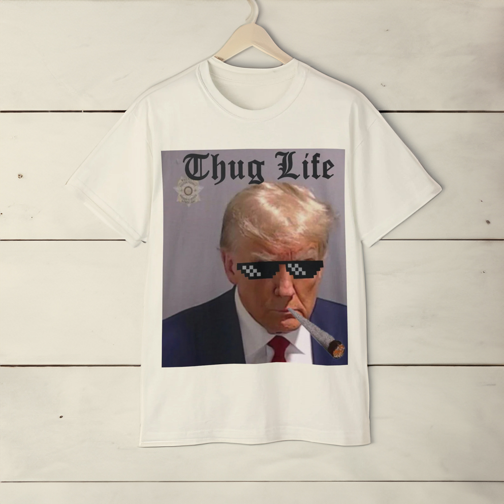 Donald Trump Mugshot Thug life FJB T-Shirt