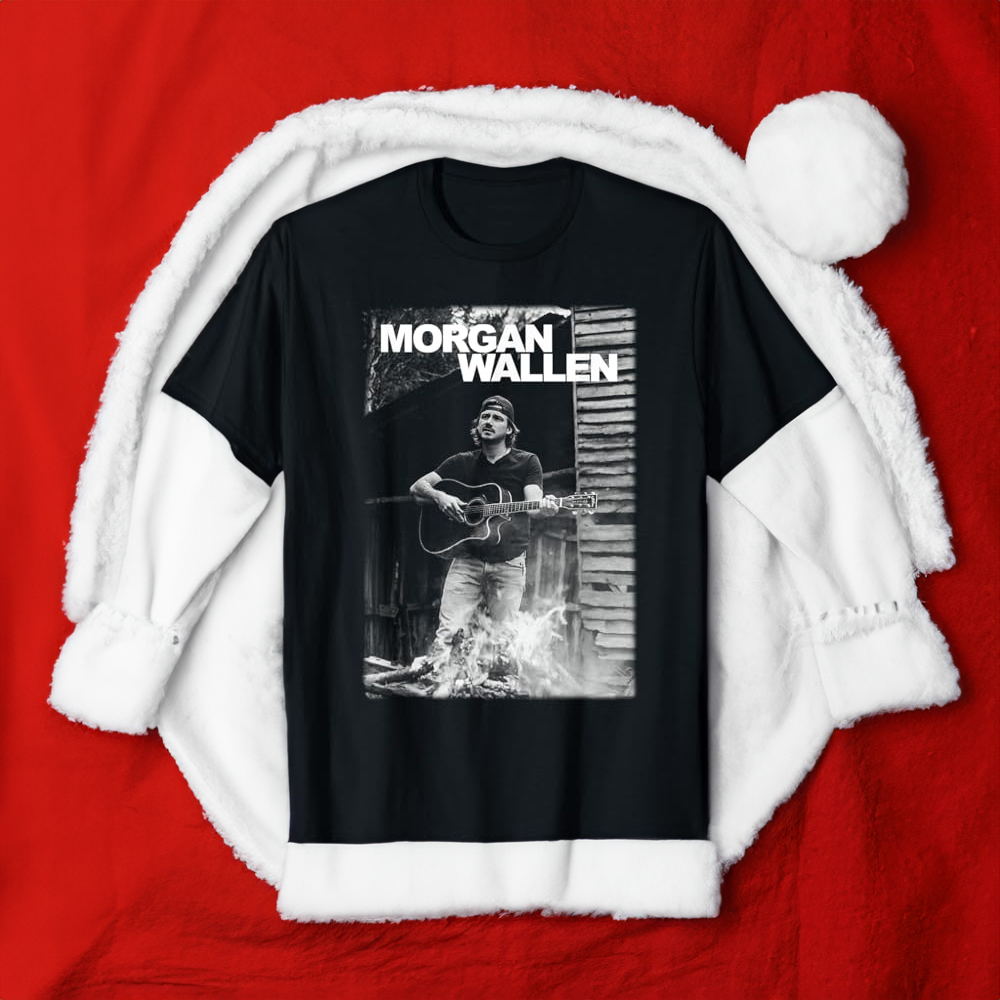 Official Morgan Wallen Guitar Photo T-Shirts