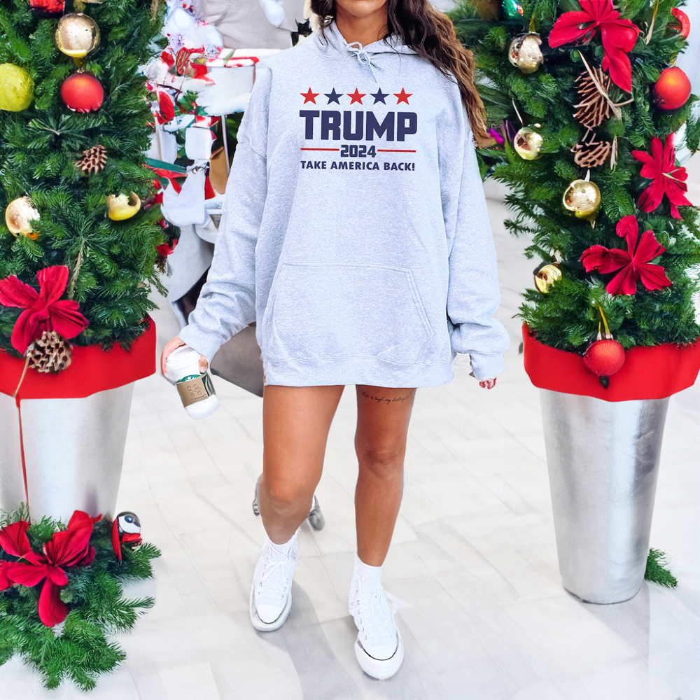 Trump Sweatshirt 2024 Take America Back Politics Hoodie Shirts
