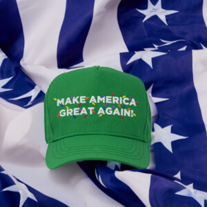 Trump 2024 MAGA Green Christmas Hats