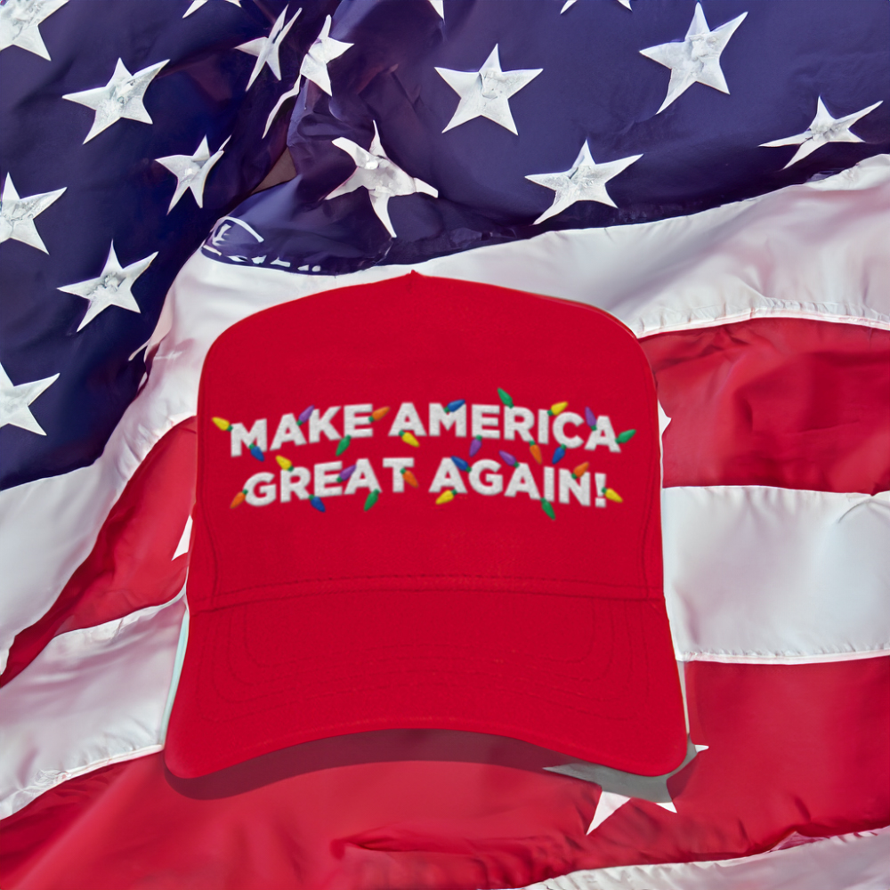 Trump 2024 MAGA Red Christmas Hat