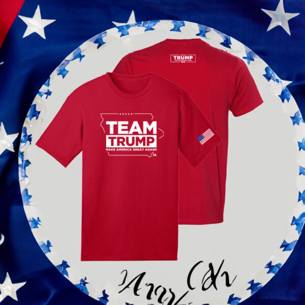 Adam Mockler Team Trump 2024 Iowa Make America Great Again Red T-Shirt