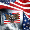 Faith Family Freedom Eagle Flag 2024