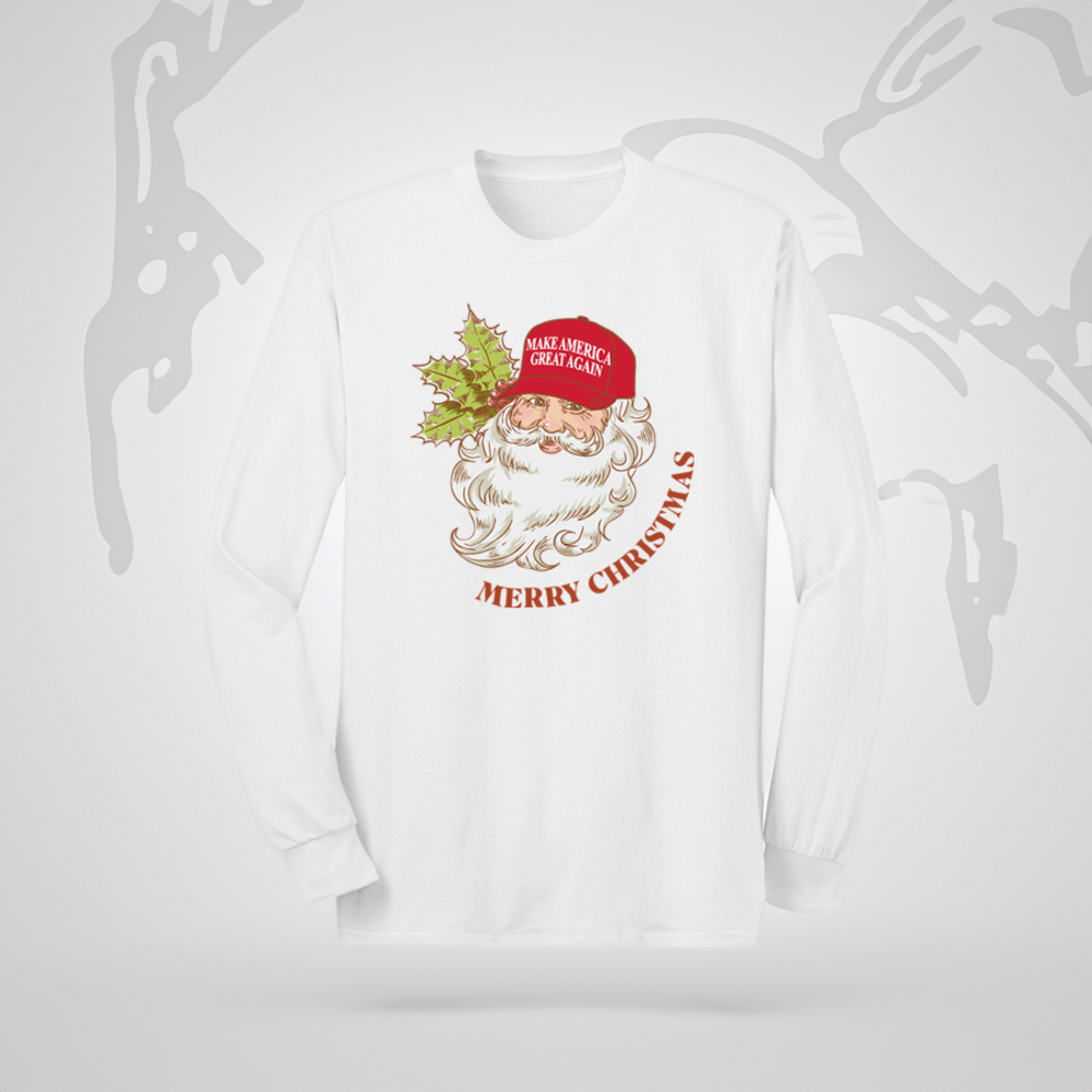 Trump Santa MAGA Long Sleeve Shirt