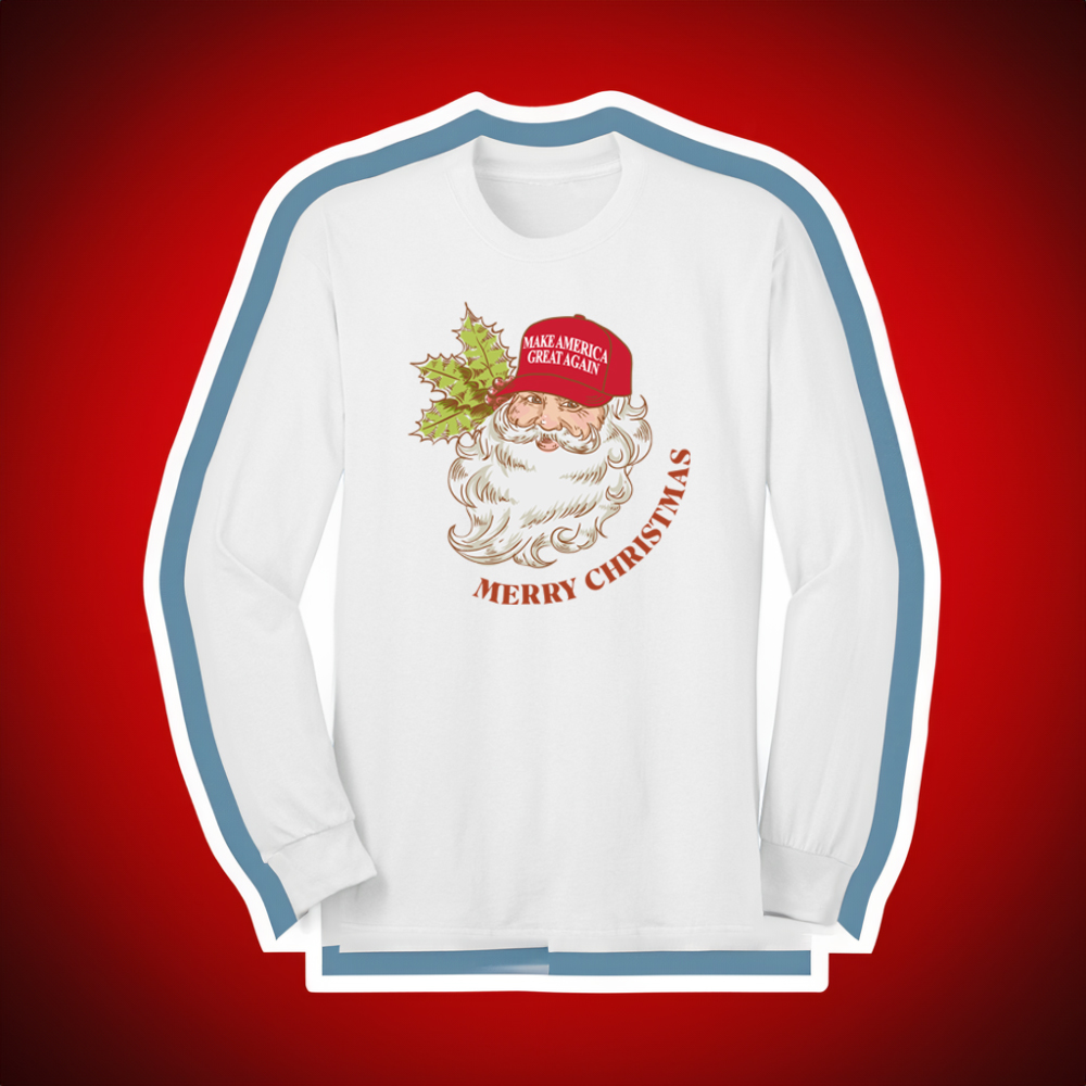 Trump Santa MAGA Long Sleeve T-Shirts