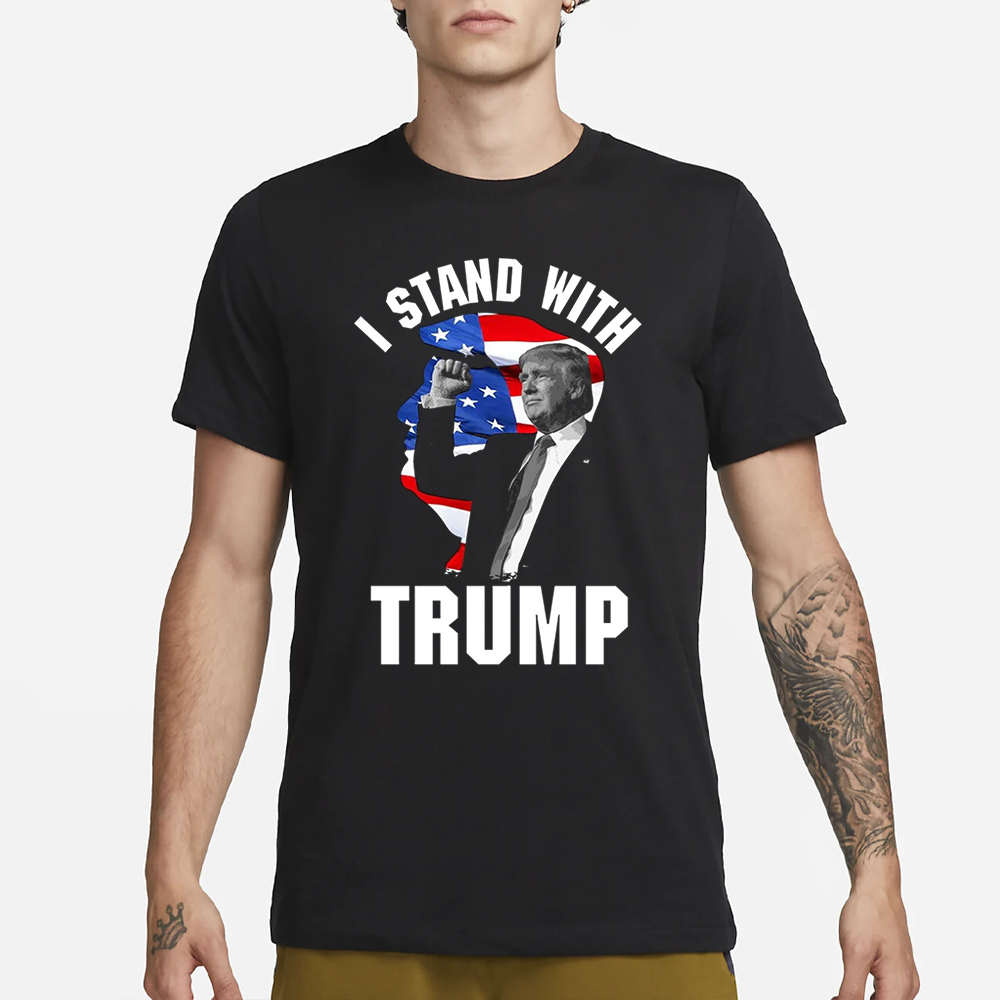 I Stand With Trump Silhouette T-Shirt1