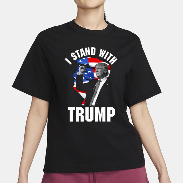 I Stand With Trump Silhouette T-Shirt43