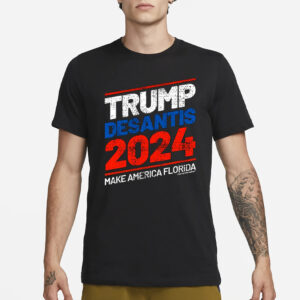 Trump DeSantis 2024 Make America Florida Distressed Unisex Classic T-Shirt1