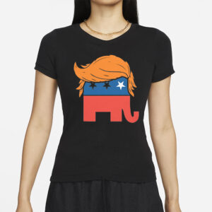 Trump Elephant GOP Hair T-Shirt