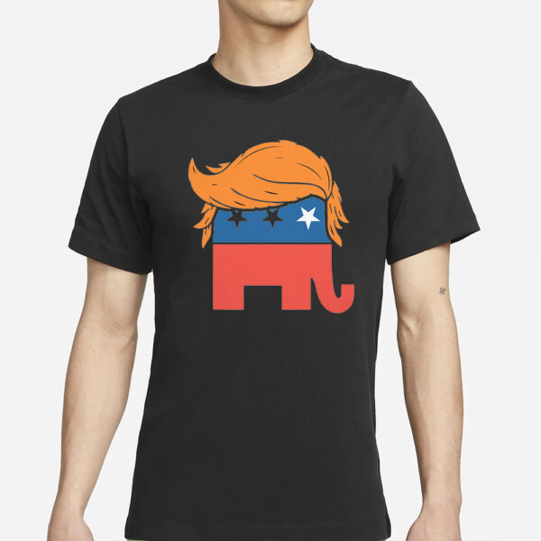 Trump Elephant GOP Hair T-Shirts