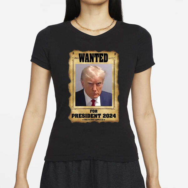 Trump Mugshot Wanted For President 2024 Unisex Classic T Shirt