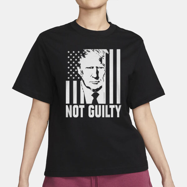 Trump Not Guilty Flag T-Shirt1