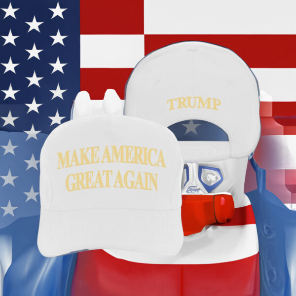 Trump MAGA 2024 White Hat Caps