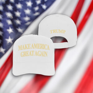 Official Trump 47 MAGA 2024 White Hat Cap