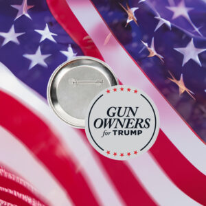 Gun Owners for Trump 3 Buttonss