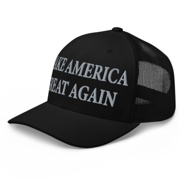 TRUMP NEVER SURRENDER BLACK MAGA Trucker Hat Cap