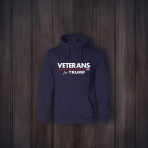 Veterans and Military Families for Trump Navy Hooded Shirt