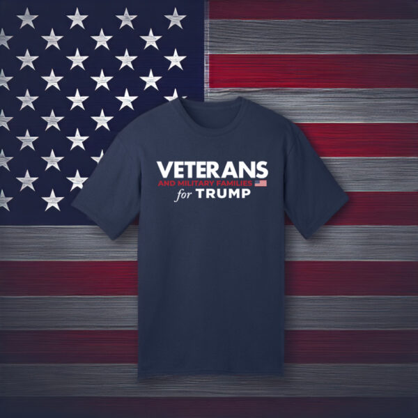 Veterans and Military Families for Trump Navy Shirt
