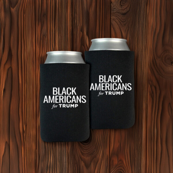 Black Americans for Trump Black Beverage Cooler