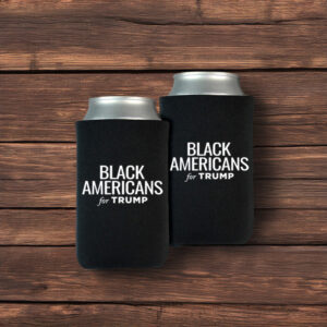 Black Americans for Trump Black Beverage Cooler Us