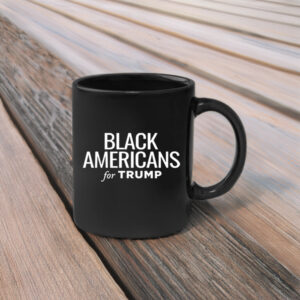 Black Americans for Trump Black Coffee Mug