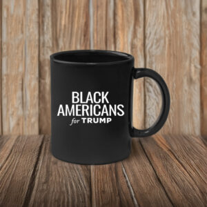 Black Americans for Trump Black Coffee Mug Us