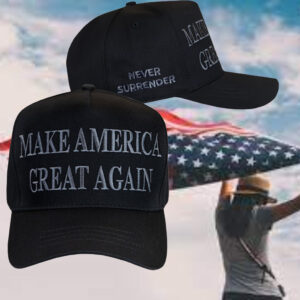 Never Surrender MAGA Trucker Hat