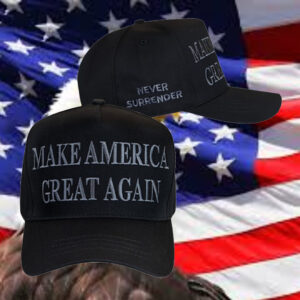 TRUMP NEVER SURRENDER BLACK MAGA Hat To Stand Against This Injustice!