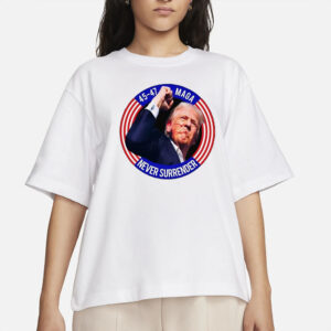 Donald Trump Shot NEVER SURRENDER Rally Shooting 2024 T-Shirt