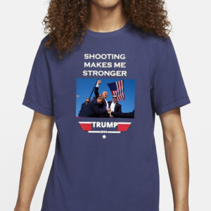 Official Trump 2024 shooting makes me stronger T-Shirt2