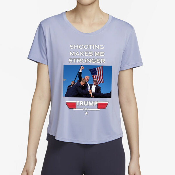 Official Trump 2024 shooting makes me stronger T-Shirt4