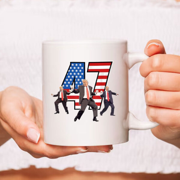 47 Trump Dancing Mug, Trump Inauguration Day Mug