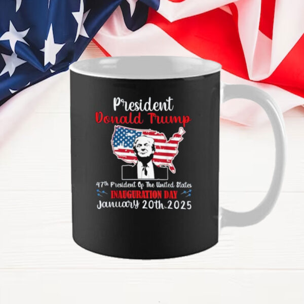 Donald Trump Inauguration Day 2025 47th USA President Gifts Mug