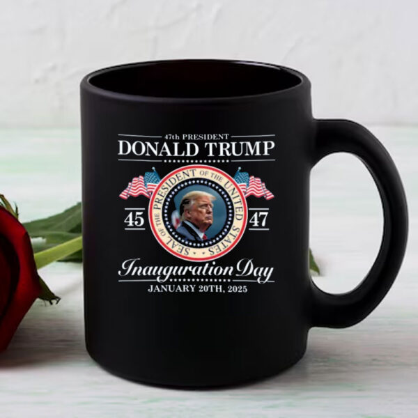 Donald Trump Inauguration Day 2025 Mug, 47th President Trump Mug,Republican Shirt Gift, Trump 2025 Mug