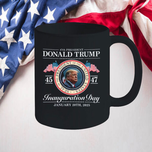 Donald Trump Inauguration Day 2025 Mug, 47th President Trump Mug,Republican Shirt Gift, Trump 2025 Mug