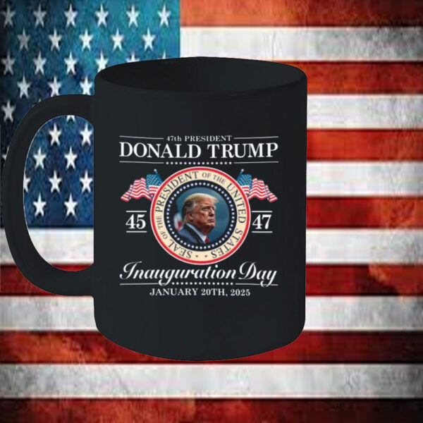 Donald Trump Inauguration Day 2025 Mug, 47th President Trump Mug,Republican Shirt Gift, Trump 2025 Mug