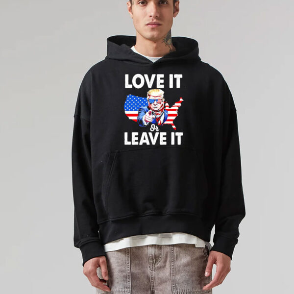 Donald Trump love it or leave it US map shirt