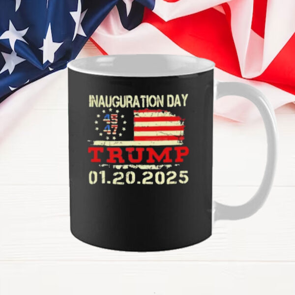 Inauguration Day Trump 01 20 2025 USA flag Mug