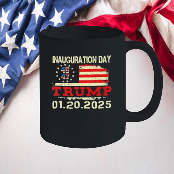 Inauguration Day Trump 01 20 2025 USA flag Mug