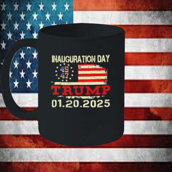 Inauguration Day Trump 01 20 2025 USA flag Mug