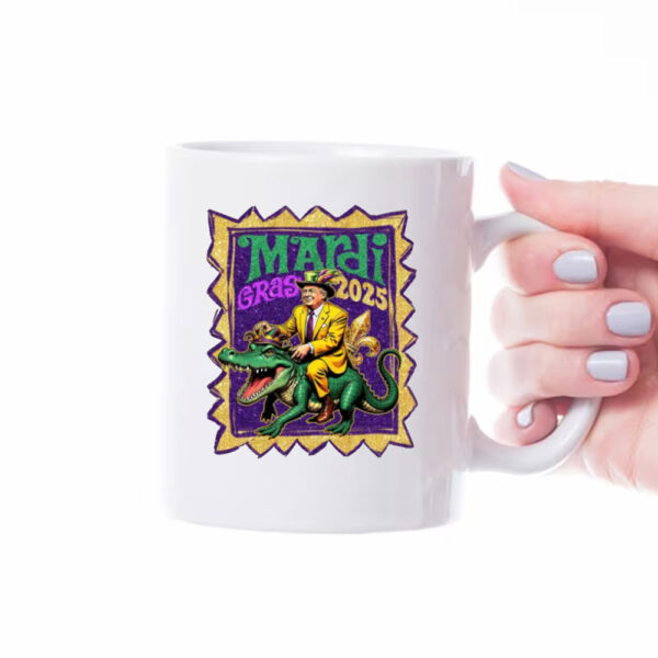 Mardi Gras Trump 2025 Mug, Mardi Grass Trumplover Mug