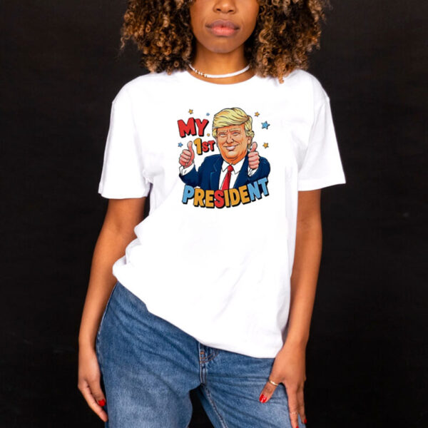 My 1st president Donald Trump cartoon shirt