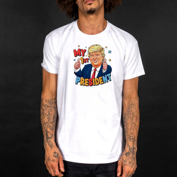 My 1st president Donald Trump cartoon shirt