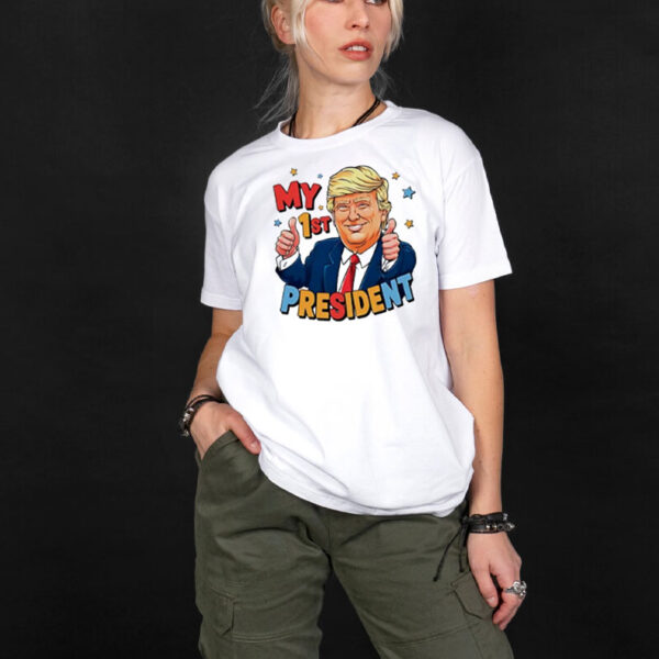 My 1st president Donald Trump cartoon shirt