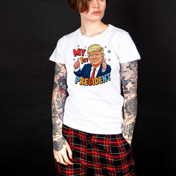 My 1st president Donald Trump cartoon shirt