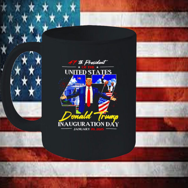 President Donald Trump Inauguration Day 2025 47th USA flag Mug