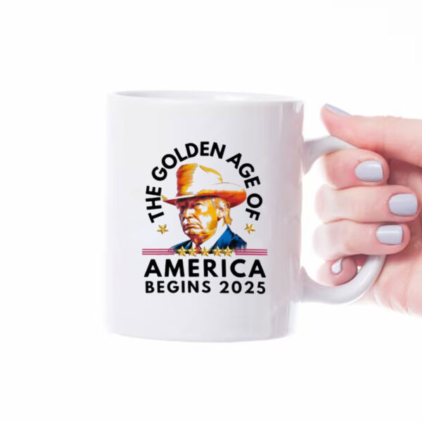 Trump Golden Age Begins Mug, Trump Inauguration Mug