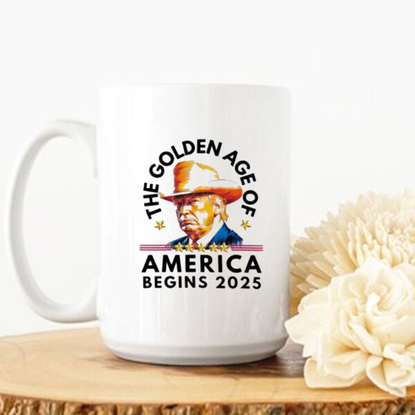 Trump Golden Age Begins Mug, Trump Inauguration Mug