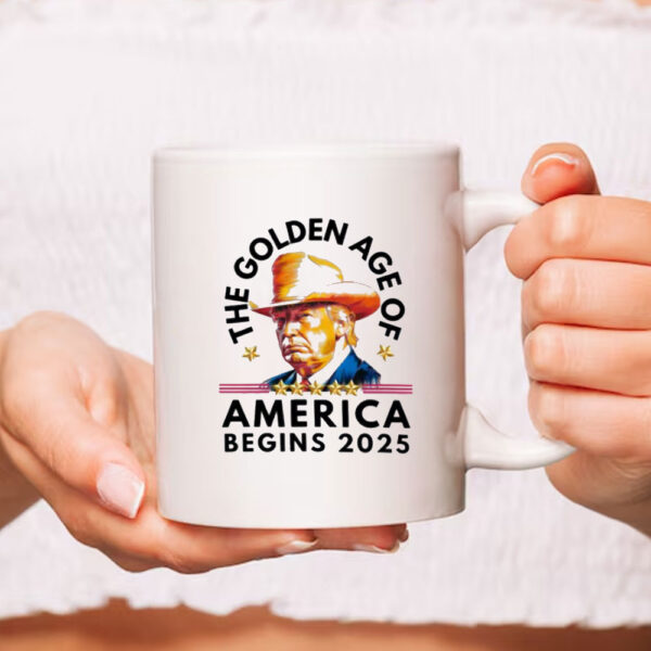 Trump Golden Age Begins Mug, Trump Inauguration Mug